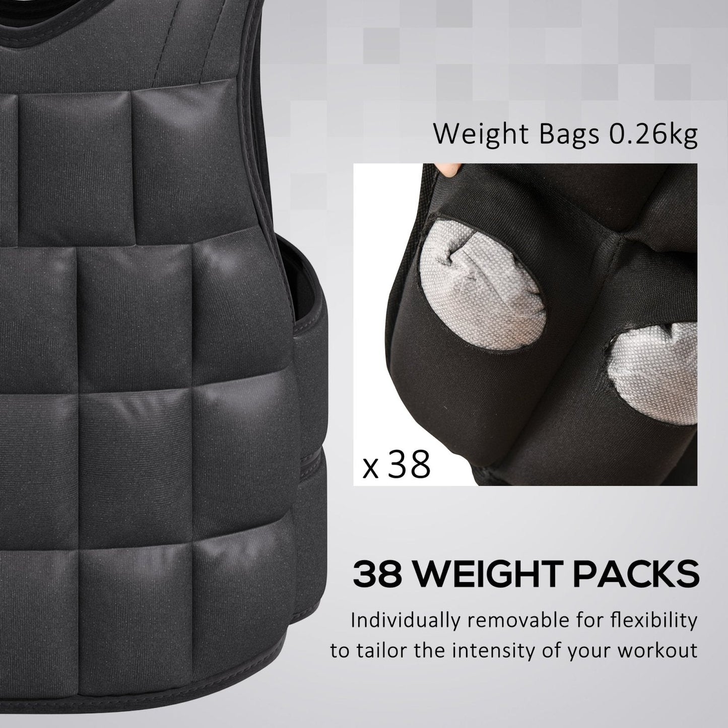 Adjustable Weighted Vest – 15kg-4