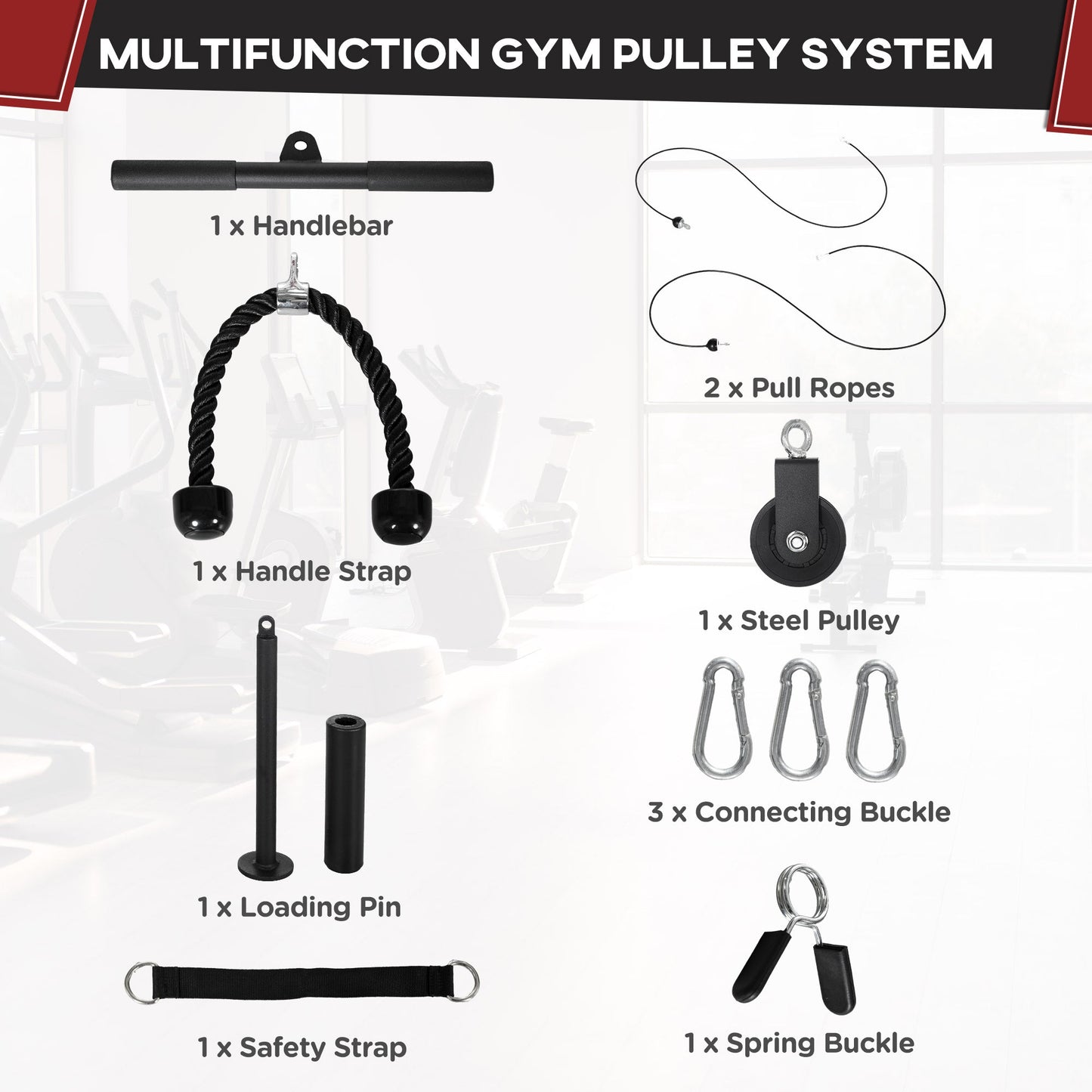 Multifunction Gym Pulley System-3
