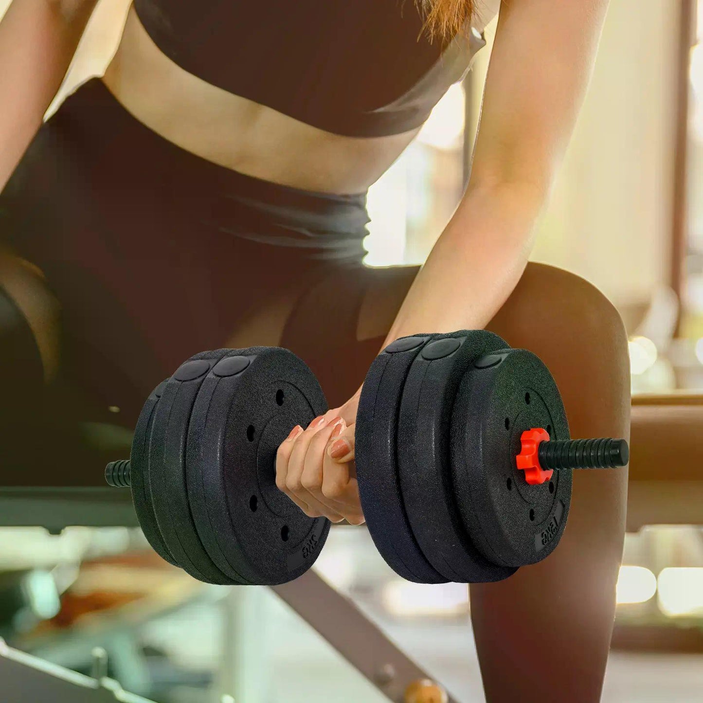Adjustable Dumbbell & Barbell Set (25kg Total)-1