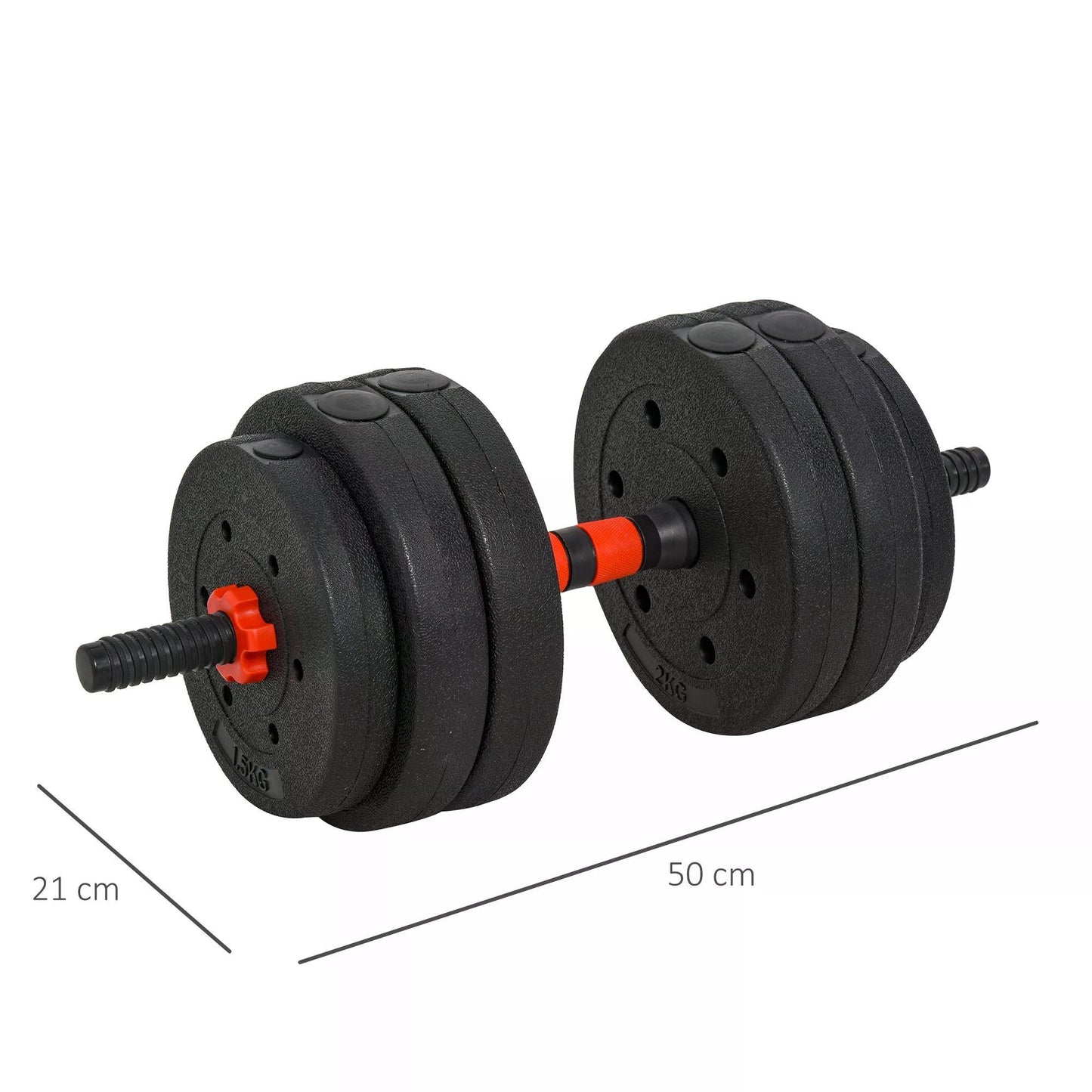 Adjustable Dumbbell & Barbell Set (25kg Total)-2