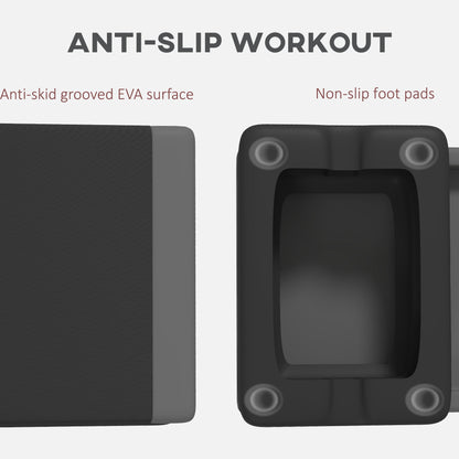 Adjustable Fitness Stepper with Non-Slip Surface for Home Gym Grey-4