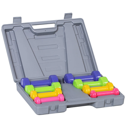  10kg Colour Dumbbell Set with Carry Case-0
