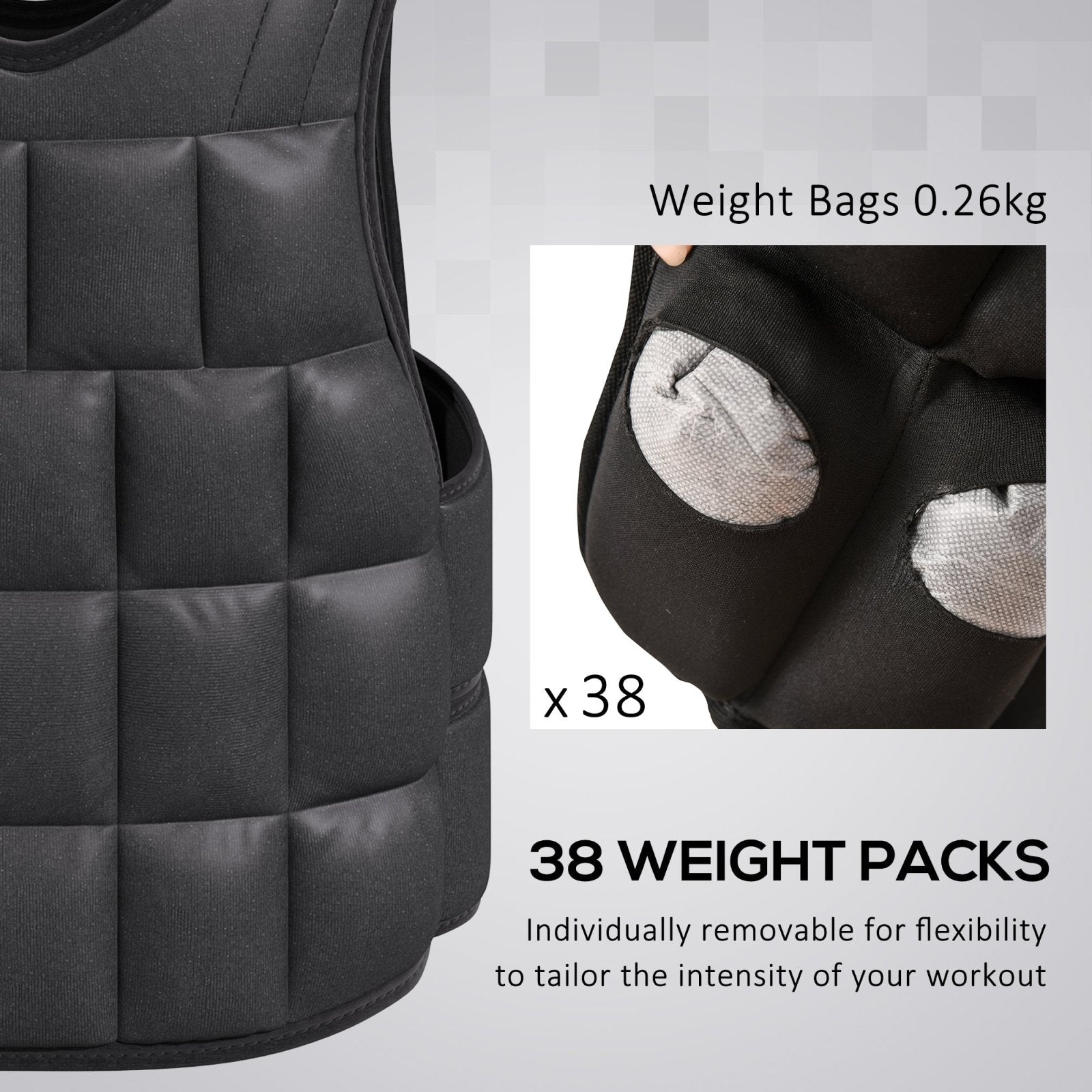 Adjustable Weighted Vest – 15kg-4