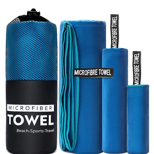 3-Piece Microfiber Quick-Dry Towel Set