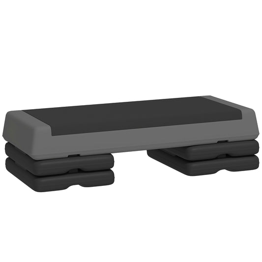 Adjustable Fitness Stepper with Non-Slip Surface for Home Gym Grey-0